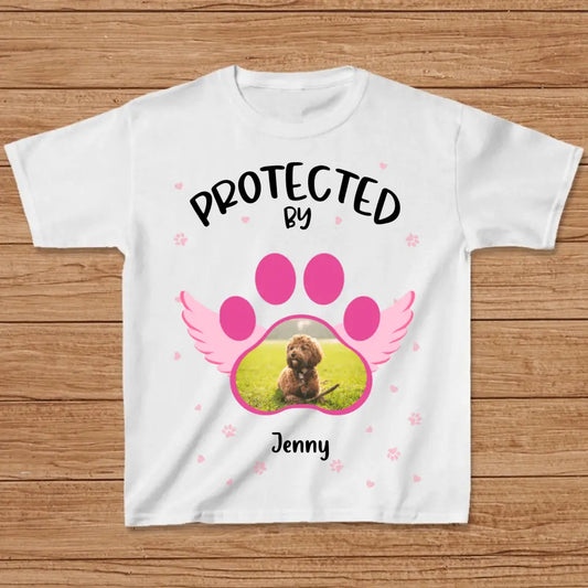 Personalized Dog Photo Kid T-Shirt - Up to 4 Dogs - Best Gift Idea For Baby/Dog Owners - Protected By