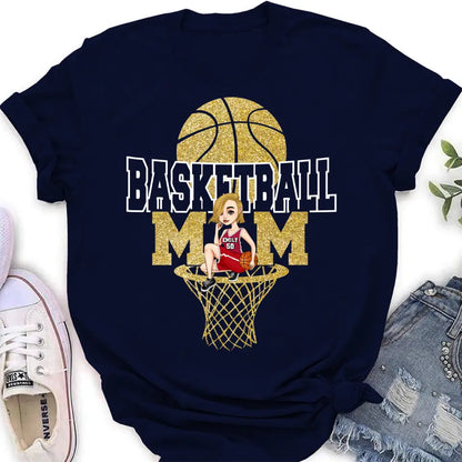 Personalized Basketball Mom Shirt/Hoodie - Gift Idea For Mom/Basketball Lover