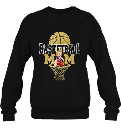 Personalized Basketball Mom Shirt/Hoodie - Gift Idea For Mom/Basketball Lover