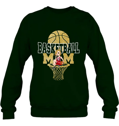 Personalized Basketball Mom Shirt/Hoodie - Gift Idea For Mom/Basketball Lover