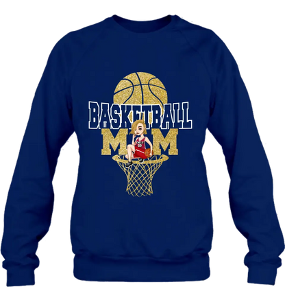 Personalized Basketball Mom Shirt/Hoodie - Gift Idea For Mom/Basketball Lover