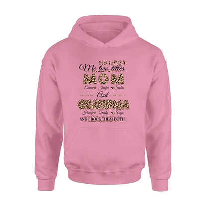 Personalized Mom And Grandma Shirt - Up to 12 People - Mother's Day Gift Idea for Mom/Grandma - God Gifted Me Two Titles Mom And Grandma