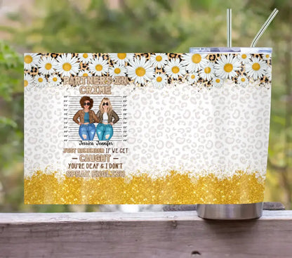Personalized Besties Tumbler - Gift Idea For Friends/Sisters/Besties - Partners In Crime