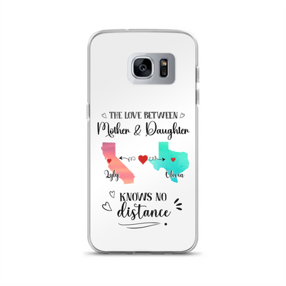 Custom Personalized Mother Daughter Long Distance Phone Case - Gift Idea For Mother And Daughter - Case For iPhone And Samsung