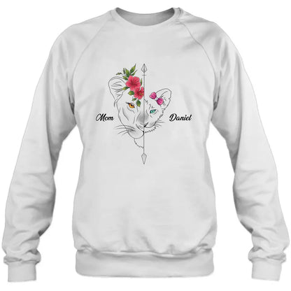 Personalized Lion Mom Shirt - Up to 5 Kids - Mother's Day Gift Idea for Mom/Grandma