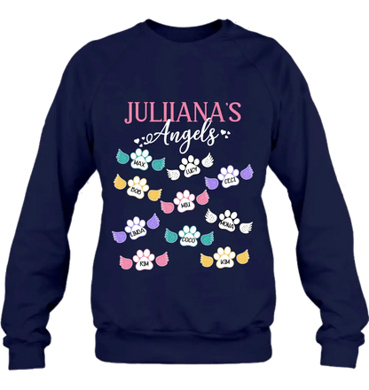 Personalized Angels Shirt/Hoodie - Up to 10 Pets/Kids - Mother's Day Gift Idea