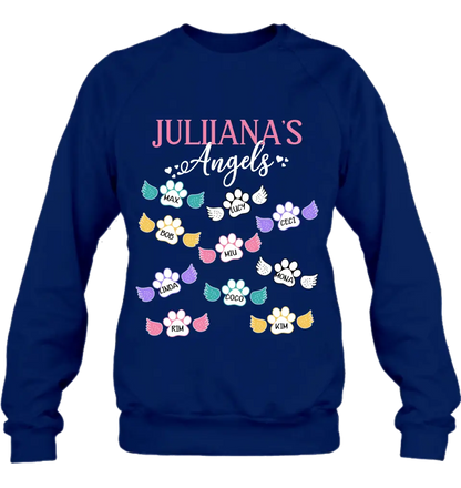 Personalized Angels Shirt/Hoodie - Up to 10 Pets/Kids - Mother's Day Gift Idea