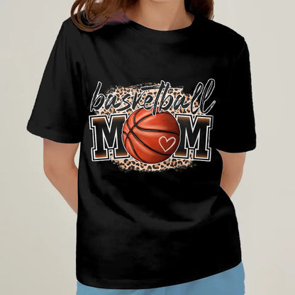 Personalized Basketball Mom AOP T-Shirt - Mother's Day Gift Idea for Mom/Grandma
