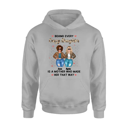 Personalized Mom & Daughter Shirt/Hoodie - Gift Idea For Mom/Mother's Day - Who Made Her That Way