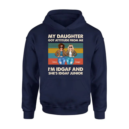 Personalized Mom T-shirt/Hoodie - Gift Idea For Mother's Day - My Daughter Got Attitude From Me