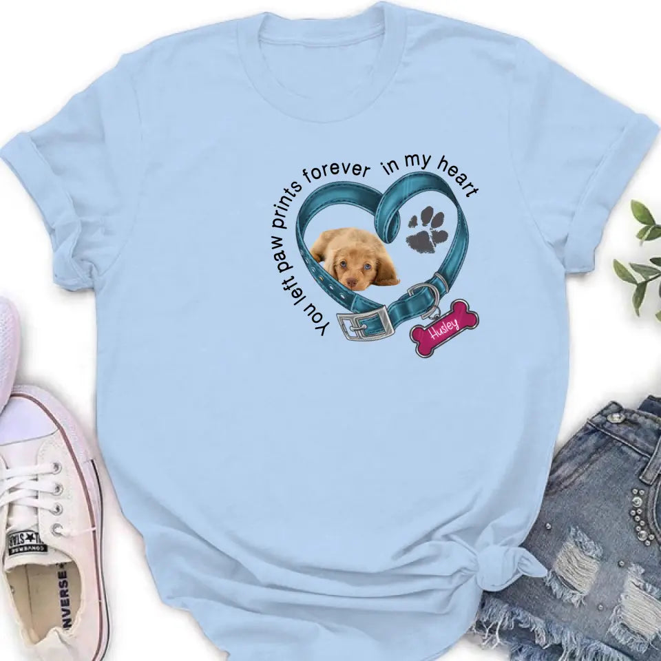 Personalized Memorial Dog Collar Shirt - Upload Photo - Pet Memorial Gift For Dog Lovers