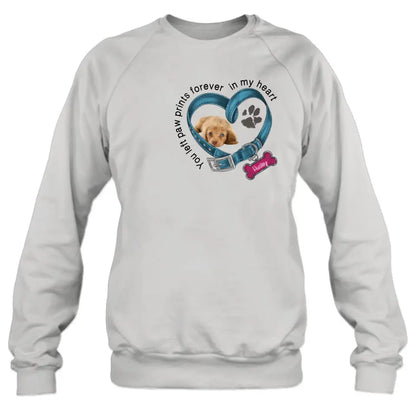 Personalized Memorial Dog Collar Shirt - Upload Photo - Pet Memorial Gift For Dog Lovers
