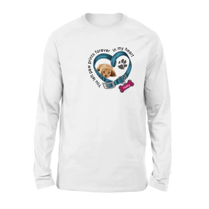 Personalized Memorial Dog Collar Shirt - Upload Photo - Pet Memorial Gift For Dog Lovers
