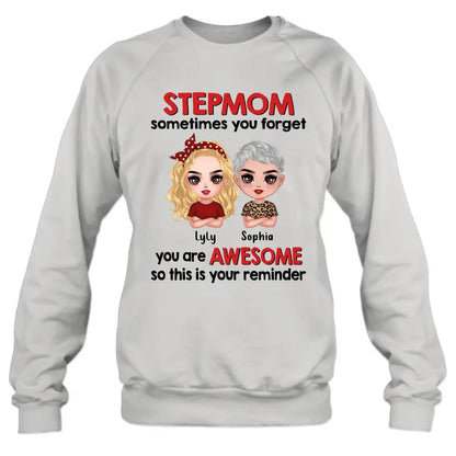 Personalized Mom & Daughter Shirt/Hoodie - Mother's Day Gift Idea To Stepmom