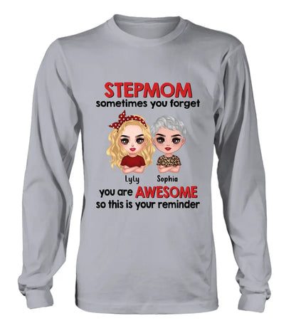 Personalized Mom & Daughter Shirt/Hoodie - Mother's Day Gift Idea To Stepmom