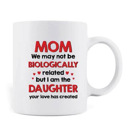 Personalized Mom & Daughter Coffee Mug - Mother's Day Gift Idea To Mom - I Am The Daughter Your Love Has Created
