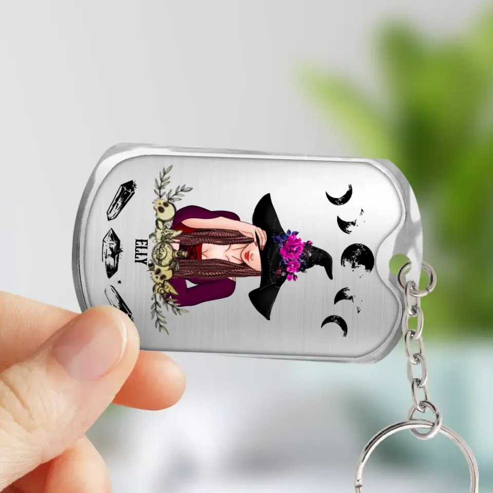Personalized Witch Aluminum Keychain - Gift For Witch Lover - Am I Really A Witch