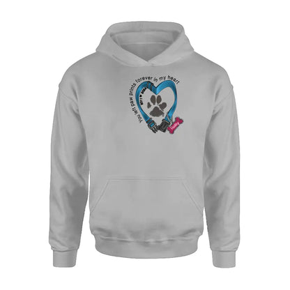Personalized Dog Collar Rainbow Print Shirt/Hoodie - Gift Idea For Dog Lover/Mother's Day/Father's Day - The Road To My Heart Is Paved With Paw Prints