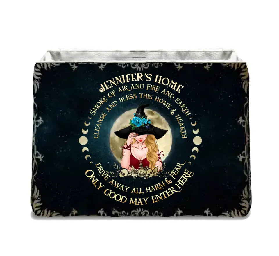 Personalized Witch Storage Box - Gift Idea For Halloween/Wicca Decor/Pagan Decor - Only Good May Enter Here