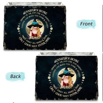 Personalized Witch Storage Box - Gift Idea For Halloween/Wicca Decor/Pagan Decor - Only Good May Enter Here