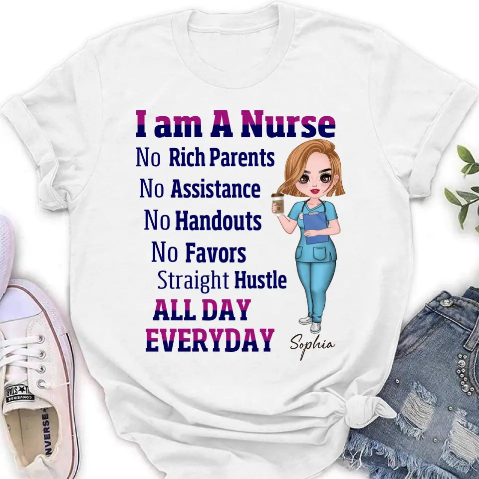 Personalized Nurse Shirt/Hoodie - Gift For Nurse - I Am A Nurse All Day Every Day