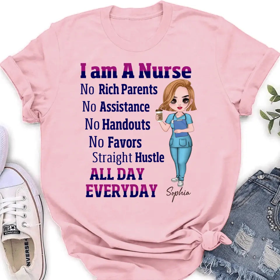 Personalized Nurse Shirt/Hoodie - Gift For Nurse - I Am A Nurse All Day Every Day