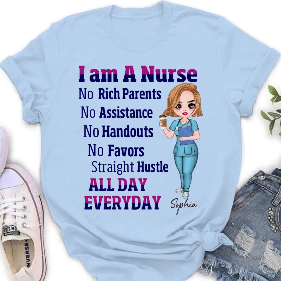 Personalized Nurse Shirt/Hoodie - Gift For Nurse - I Am A Nurse All Day Every Day