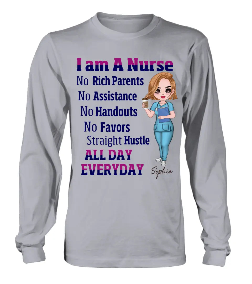 Personalized Nurse Shirt/Hoodie - Gift For Nurse - I Am A Nurse All Day Every Day