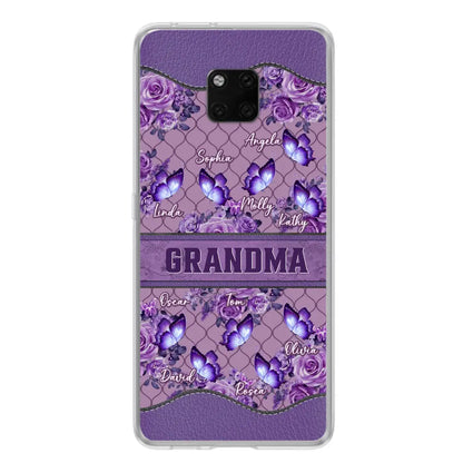Personalized Grandma Butterfly Phone Case - Gift Idea For Mother's Day/Grandma - Cases For Oppo/Xiaomi/Huawei