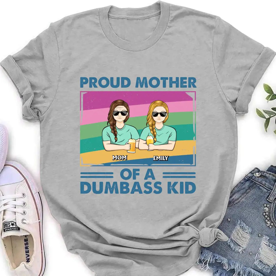 Personalized Proud Mother Shirt/Hoodie - Up to 4 Kids - Mother's Day Gift For Grandma/Mom - Proud Mother Of A Few Kids