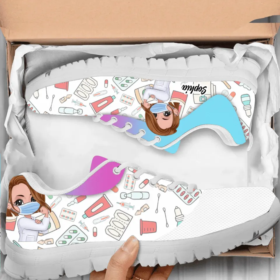 Personalized Pharmacy Sneakers - Gift Idea For Nurse Lovers