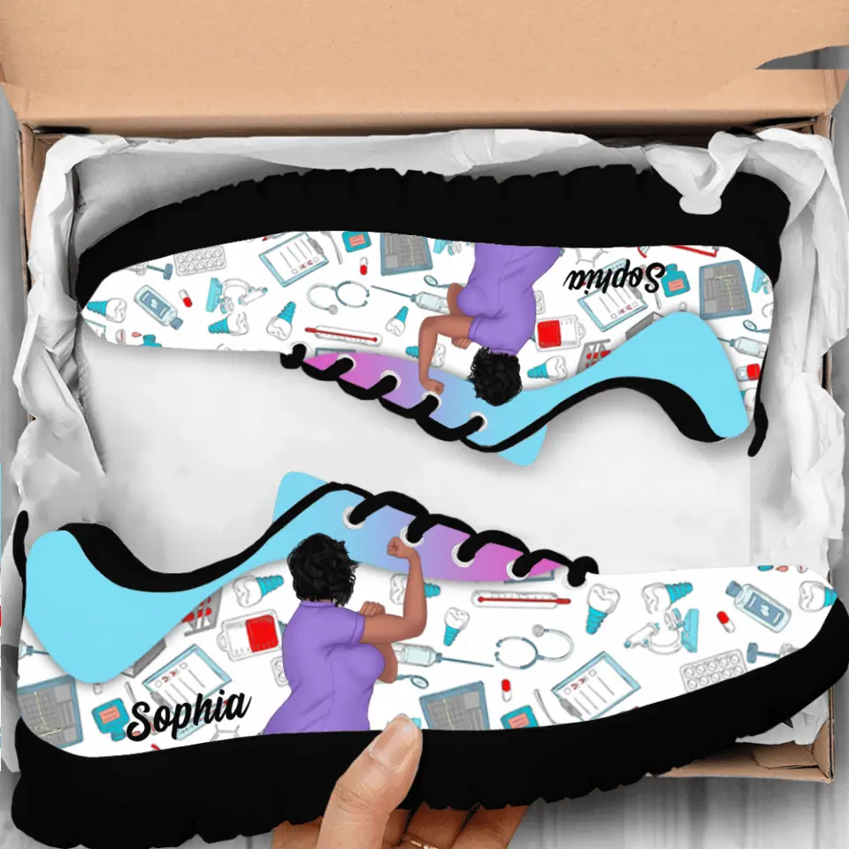 Personalized Nurse Sneakers - Gift Idea For Friend/Birthday/Nurse