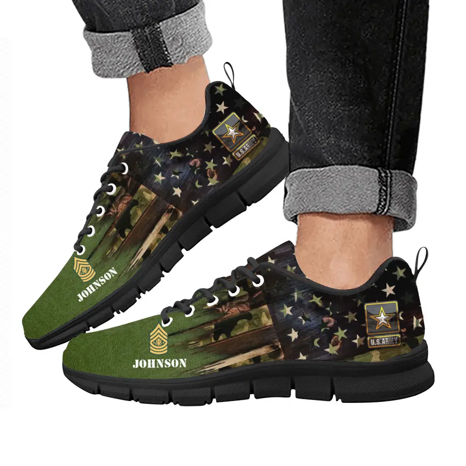 Personalized Veteran Sneakers - Father's Day Gift Idea for Veteran