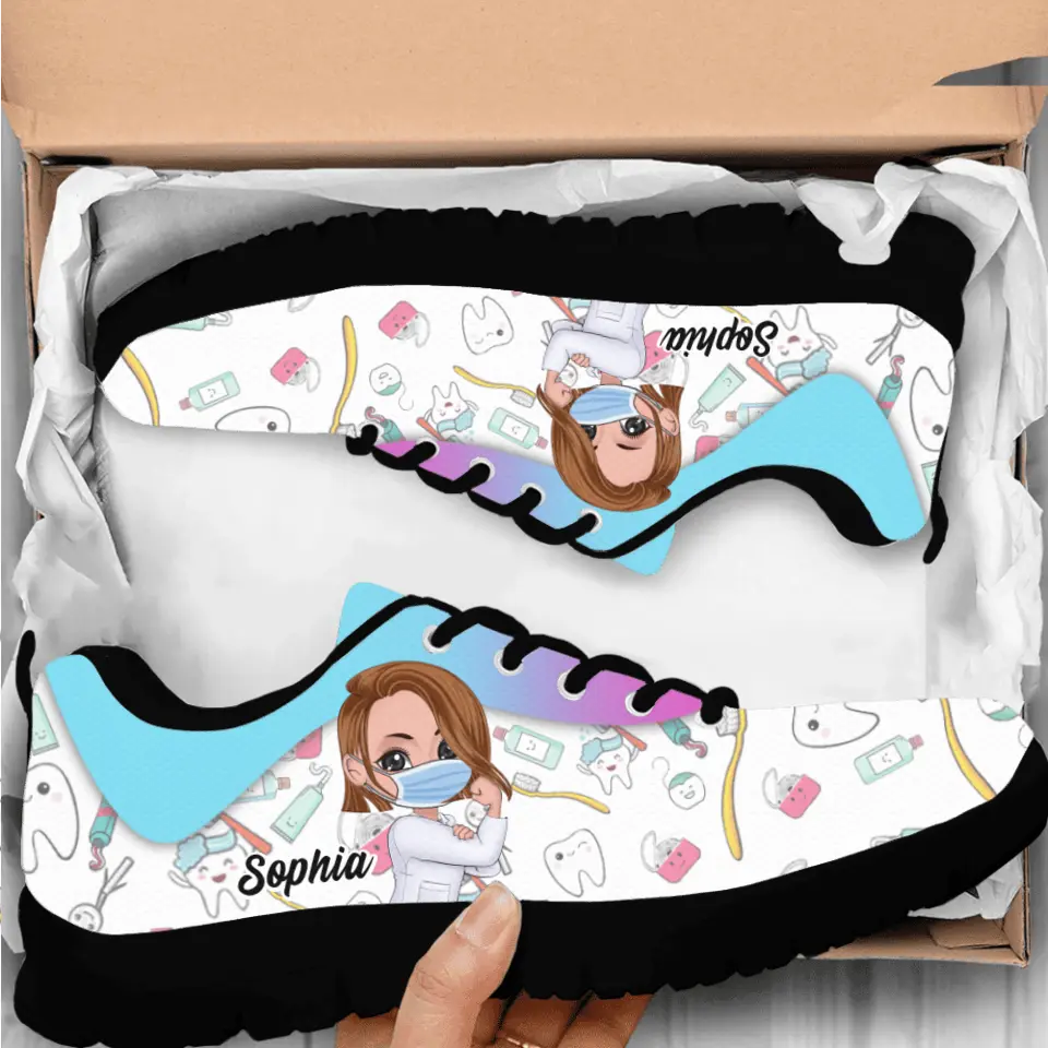 Personalized Dental Shoes - Gift Idea For Dentist/Birthday