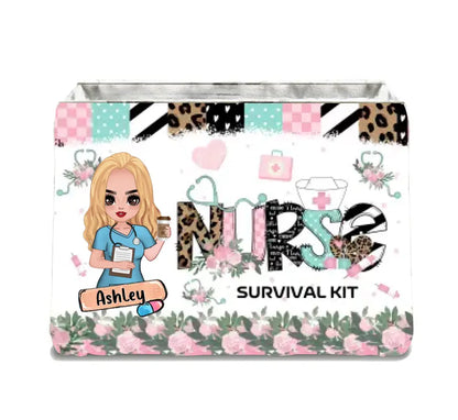 Personalized Nurse Storage Box - Gift Idea For Nurse/Mother's Day - Nurse Survival Kit