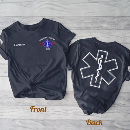 Personalized EMS EMT Paramedic AOP T-shirt - Gift Idea For Paramedic