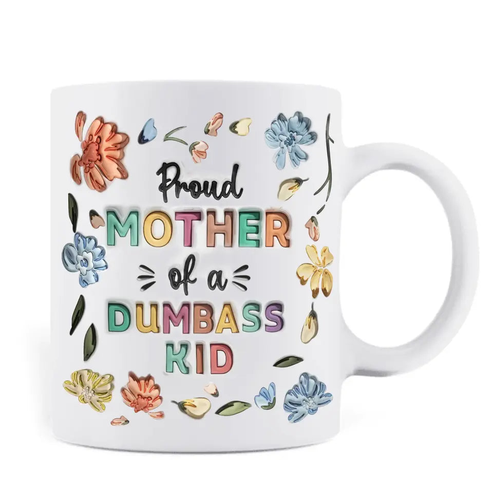 Personalized Mother Coffee Mug -  Mom With Up to 3 Children - Mother's Day Gift Idea - Proud Mother Of A Few Kids