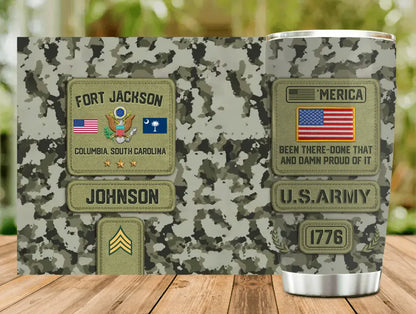 Personalized Veteran Tumbler - Gift For Veteran/Birthday/Father's Day - U.S.Veteran