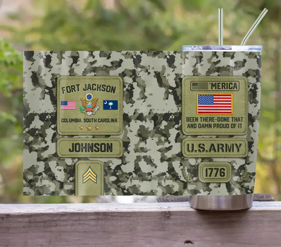 Personalized Veteran Tumbler - Gift For Veteran/Birthday/Father's Day - U.S.Veteran