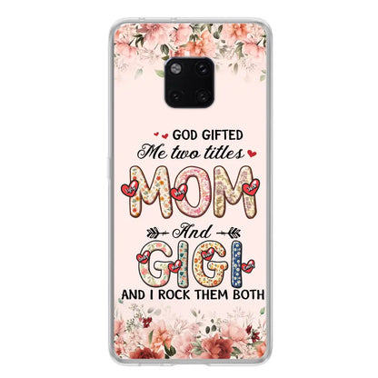 Personalized Grandma Phone Case - Up to 7 Kids & 7 Grandkids - Mother's Day Gift Idea for Grandma/Mom - God Gifted Me Two Titles - Xiaomi/Oppo/Huawei