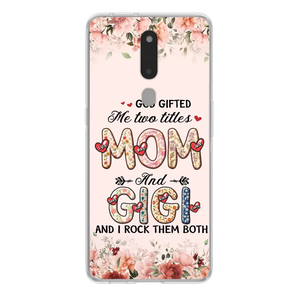 Personalized Grandma Phone Case - Up to 7 Kids & 7 Grandkids - Mother's Day Gift Idea for Grandma/Mom - God Gifted Me Two Titles - Xiaomi/Oppo/Huawei