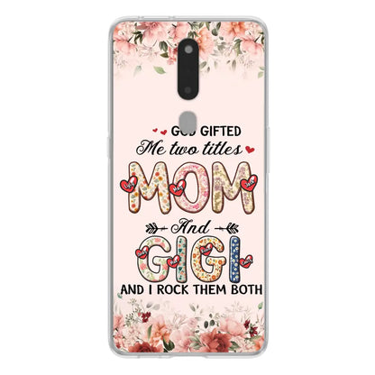 Personalized Grandma Phone Case - Up to 7 Kids & 7 Grandkids - Mother's Day Gift Idea for Grandma/Mom - God Gifted Me Two Titles - Xiaomi/Oppo/Huawei