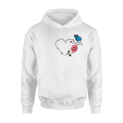 Personalized Memorial Shirt/Hoodie - Memorial Gift Idea For Family Member/Mother's Day/Father's Day - Your Wings Were Ready But My Heart Was Not