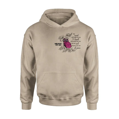 Personalized Butterfly Memorial T-shirt - Bereavement Gift For Loss of Family Members