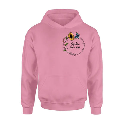 Personalized Memorial T-shirt/Long Sleeve/Sweatshirt/Hoodie - Memorial Gift Idea For Family Member - Butterflies Appear When Angels Are Near