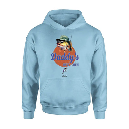 Personalized Fishing Shirt/Hoodie - Up to 6 Fishing Lures - Father's Day Gift Idea for Fishing Lovers - Daddy's Best Catch