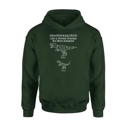 Personalized Dinosaur T-Shirt - Gift For Father's Day - Grandpasaurus Like A Normal Grandpa But More Awesome