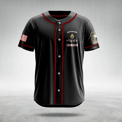 Personalized Veteran AOP Baseball Jersey - Gift Idea For Veteran/Father's Day - Don't Tread On Me