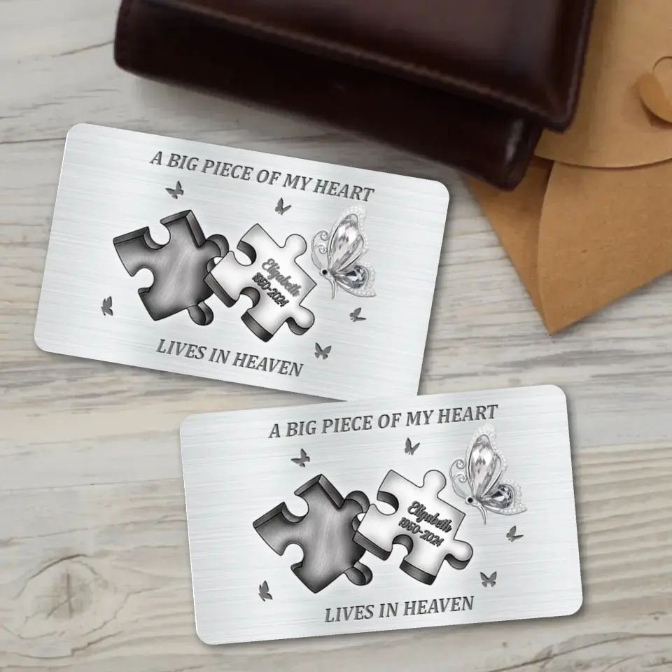Personalized Memorial Wallet Card - Gift For Family Members