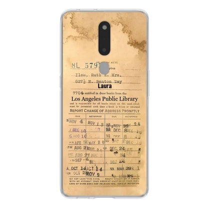 Custom Personalized Library Card Vintage Phone Case - Gift Idea For Reading Lover - Case For Xiaomi/ Oppo/ Huawei